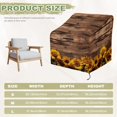 thumbnail image 5 of Renewold Waterproof Patio Chair Covers Anti-UV Weather-Resistant Patio Lounge Chair Covers Furniture Protection Fits up to 29W x 33D x 36H Inches, Sunflower Brown Wood Grain, 5 of 7
