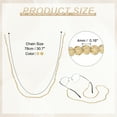 thumbnail image 2 of Uxcell 2 Pcs Crystal Beaded Glasses Lanyard, Adjustable Eyeglasses Holder Strap Glasses Chains Around Neck for Women Girls Sunglasses, Champagne Gold/Amber, 2 of 5