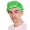 thumbnail image 3 of HPO Men's Green Wig | Premium Breathable Capless Cap, 3 of 9