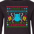 thumbnail image 4 of Inktastic I Want a Hippopotamus for Christmas Cute Ugly Sweater Long Sleeve Youth T-Shirt, 4 of 5