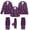 Purple, variant on mgoYE Halloween Family Matching Pajamas Set Button Cute Printed Sleepwear