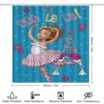 thumbnail image 2 of Fancy Nancy - Juego de 4 cortinas de ducha con alfombrillas antideslizantes, tapa de inodoro y alfombrilla de baño, cortina de ducha impermeable con decoración de dibujos animados para baño con 12, 2 of 8