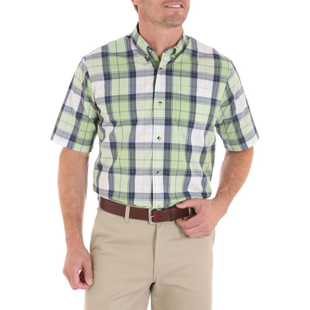 Wrangler - Wrangler Men's advanced comfort short sleeve casual button ...