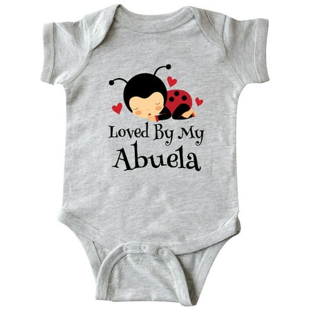 

Inktastic My Abuela Loves Me Ladybug Gift Baby Boy or Baby Girl Bodysuit