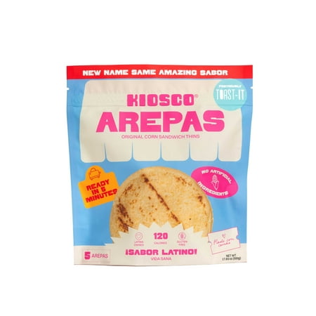 Kiosco Original Corn Arepas, 5 Count pack