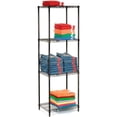 thumbnail image 4 of Nexel 5 Tier Black Epoxy Wire Shelving Starter Unit, 24"W x 18"D x 74"H, 4 of 5