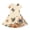 Butterfly Floral Art Print, variant on Rabbit with Clovers Girls Casual Short Sleeve Dress Polyester Stretchy Soft Knit 2-14 Years Old Short Sleeve Summer Dress for Kids