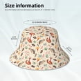 thumbnail image 4 of Daiia Autumn Forest Animals Pattern Bucket Hat - Trendy Cotton Sun Hat for Beach, Golf, Fishing - Fun Outdoor Vacation Boonie for Men and Women, 4 of 9