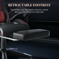 thumbnail image 4 of Bigzzia PU Leather Gaming Chair, Height Adjustable Computer Chair with Footrest & Massage Lumbar Support, Red, 4 of 9