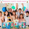 thumbnail image 4 of The Little Mermaid Birthday Decorations, 74Pcs Party Favour Bags Set Including 24Pcs Paper Bags with Handles & 50Pcs Sticker Pack for Birthday Supplies, 4 of 6