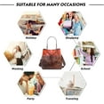 thumbnail image 7 of Women's Vintage Classic Bucket Bag Genuine Leather Hobo Handbag Large Capacity Crossbody Satchel Bags, 7 of 7