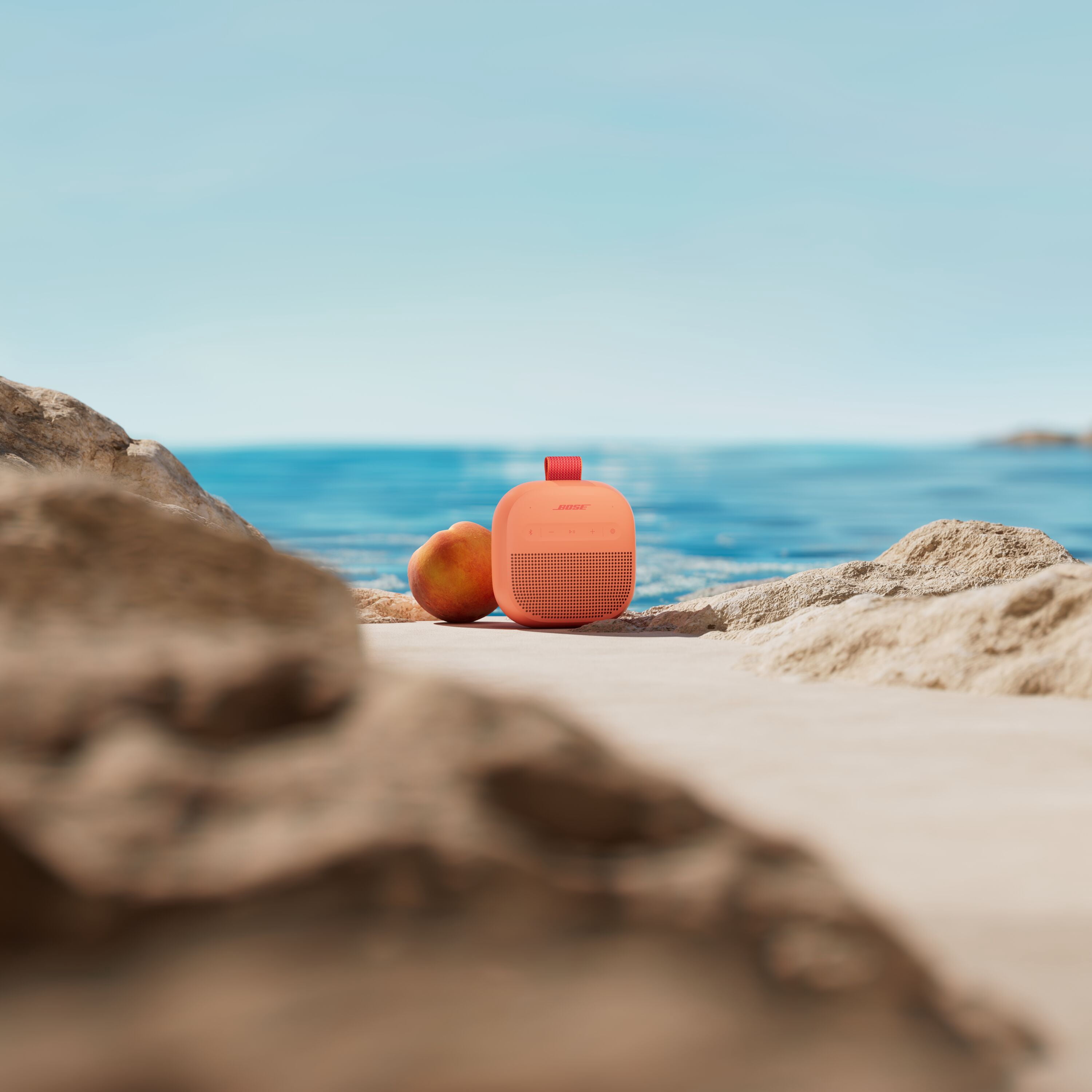 Bose SoundLink Micro II Bluetooth Speaker, Wireless Waterproof Portable Speaker, Sunset Peach