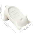 thumbnail image 2 of Hxlamzoo Adorable Cat-shaped Soap Dish - Sturdy Plastic Non-slip Soap Holder for Bathroom & Shower, Compact 5.51x3.94x3.35in White Home Decor with Effective Drainage System, 2 of 6