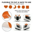 thumbnail image 4 of Uxcell Reflective Tape, Adhesive Trailer Reflector Tape Warning Safety Sticker High Visibility Night Reflector Orange 1 Inch x 16 Feet, 4 of 6