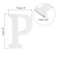 thumbnail image 2 of White Wood Letters 4 Inch, Wood Letters for DIY Party Projects (P), 2 of 5
