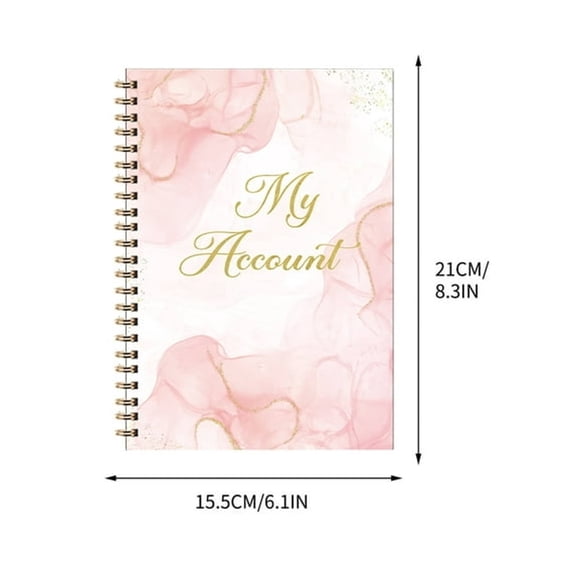 CCOCC A6 Budget Planner Notebook with Pockets - Portable Money Organizer for Finance Tracking, Bill Management & Travel, Compact Daily Expense Journal (21x15.5cm)