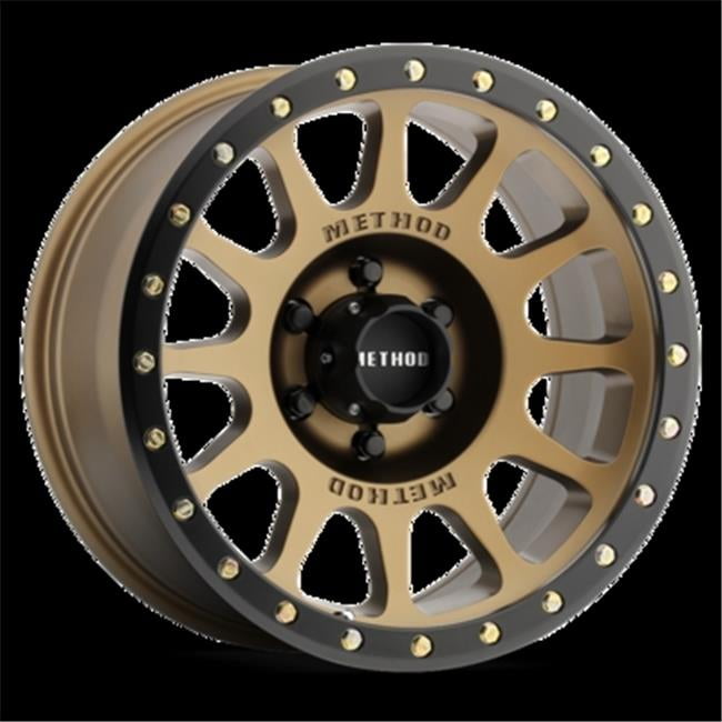 18 x 9 in. NV 5 x 15 in. 6.0 in. Backspace 25 mm Offset Wheel - Bronze & Black Street Loc