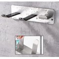 thumbnail image 3 of BR Soporte para secador de pelo de acero inoxidable - Montaje en pared, compatible con todos los secadores de pelo, 3 of 5