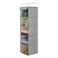 thumbnail image 6 of Whitmor 5 Section Closet Organizer - Hanging Shelves with Sturdy Metal Frame - Grey - Adult Use, 6 of 9