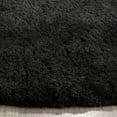 thumbnail image 2 of SAFAVIEH Sybella Solid Plush Polyester Sheep Shag Area Rug, Charcoal, 6' x 6' Round, 2 of 10