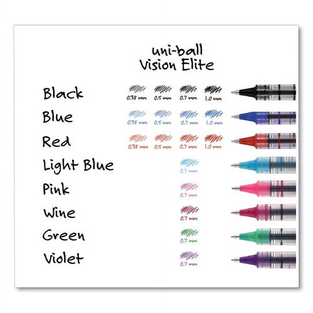 Vision Roller Ball Pen, Stick, Bold 1 Mm, Black Ink, Black Barrel, Dozen | Bundle of 5 Dozen