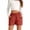 Red, variant on CPNG Girls Casual Shorts Elastic High Waist Shorts Solid Color Summer Comfy Loose Shorts with Pockets(Pink,8-9 Years)