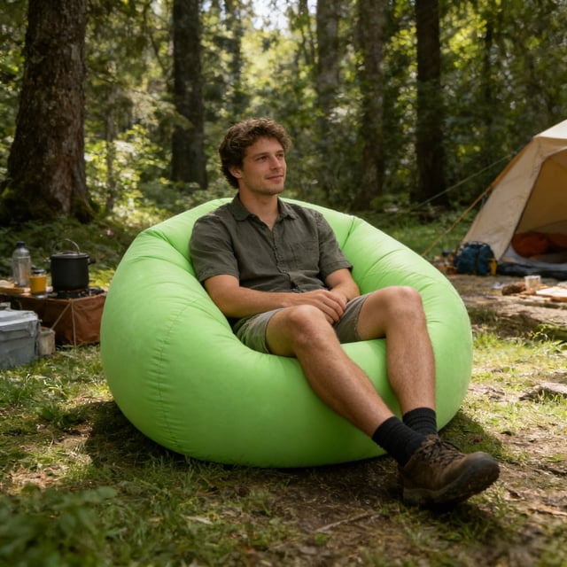 Portable Inflatable Air Sofa For Outdoor Camping Beach Picnic Festival Comfortable