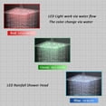 thumbnail image 3 of CES 12 inches LED Rainfall Shower Head with Brass Handheld Rain Shower System Shower Faucets Sets Complete or Bathroom Rough-in Valve Body and Trim Included Matte Black, 3 of 9