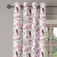 thumbnail image 2 of Ambesonne Eiffel Tower Grommet Curtain, Paris Honeymoon, 50" x 108", Pale Pink White, 2 of 6