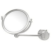 8-in Wall Mounted Make-Up Mirror 4X Magnification in Polished Chrome