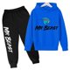 thumbnail image 3 of Conjunto de 2 piezas con capucha y pantalones para niños de 3 a 14 años, con estampado de celebridades de Internet y Youtube, primavera y otoño, 3 of 4