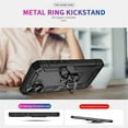 thumbnail image 5 of [PST] iPhone 17 Pro Max Ring Case, Anti-Drop Hybrid Magnetic Hard Kickstand Case Cover with Ring Stand, 5 of 5
