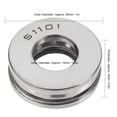 thumbnail image 4 of Thrust Bearing, Low Noise Thrust Bearing Replacement Hardware Parts  For Industrial Work, 4 of 8