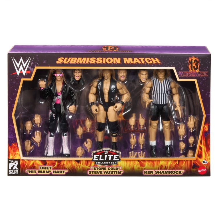 WWE Elite Legacy Submission Match 3 Action Figures & Accessories