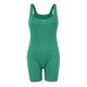 thumbnail image 4 of ICHUANYI Clearance Spring And Summer Solid Tight Waistband Sleeveless Square Neck Short Jumpsuit(Green, L) ICHUANYI WER2023080809377, 4 of 5