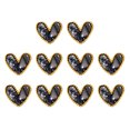 thumbnail image 2 of zhaomeidaxi 10Pcs/Set Luxury 3D Crooked Peach Nail Drill Rhinestones Love Heart Peach Rhinestones for Nails Art 3D Decoration Manicure DIY Decoration, 2 of 7