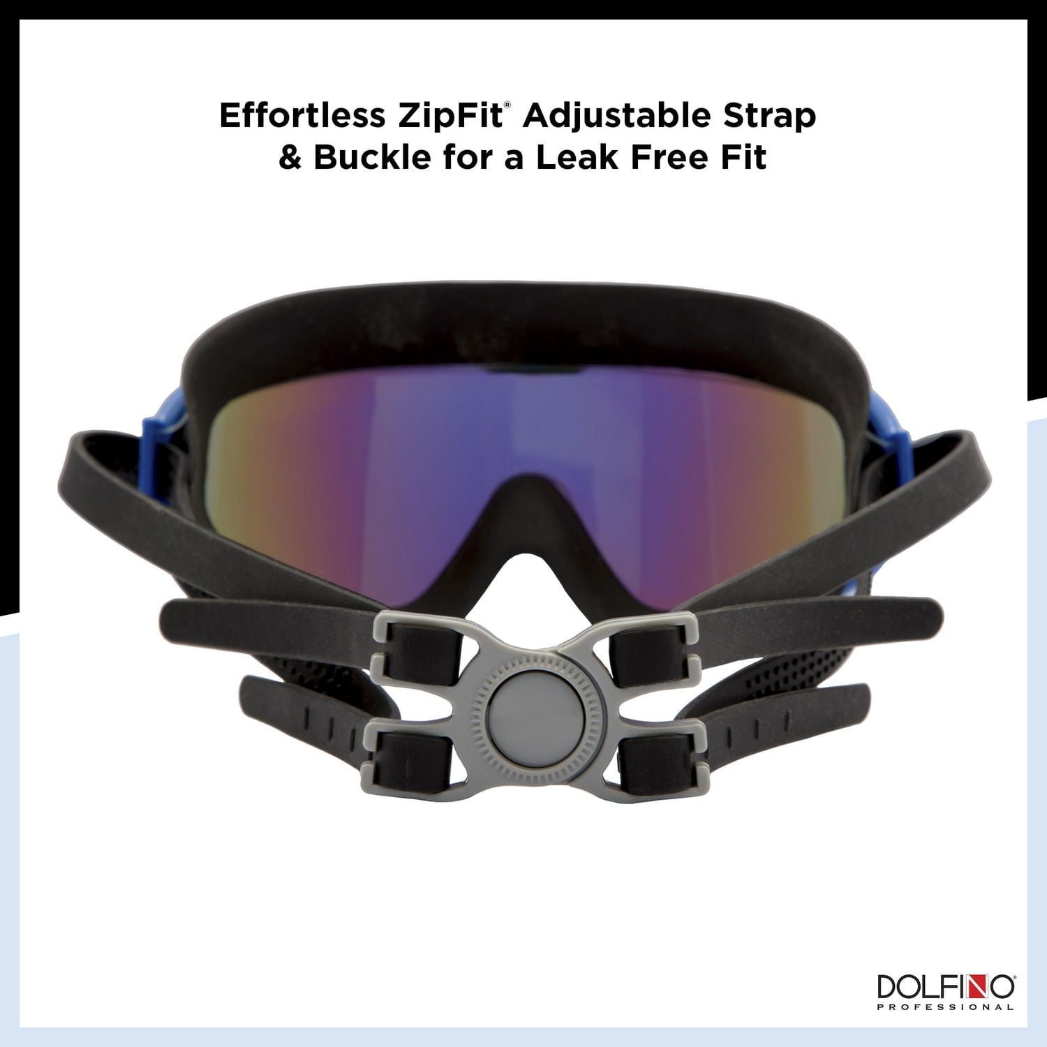 Dolfino Pro Orbit Masque de sports nautiques pour adultes - Bleu Masque adulte