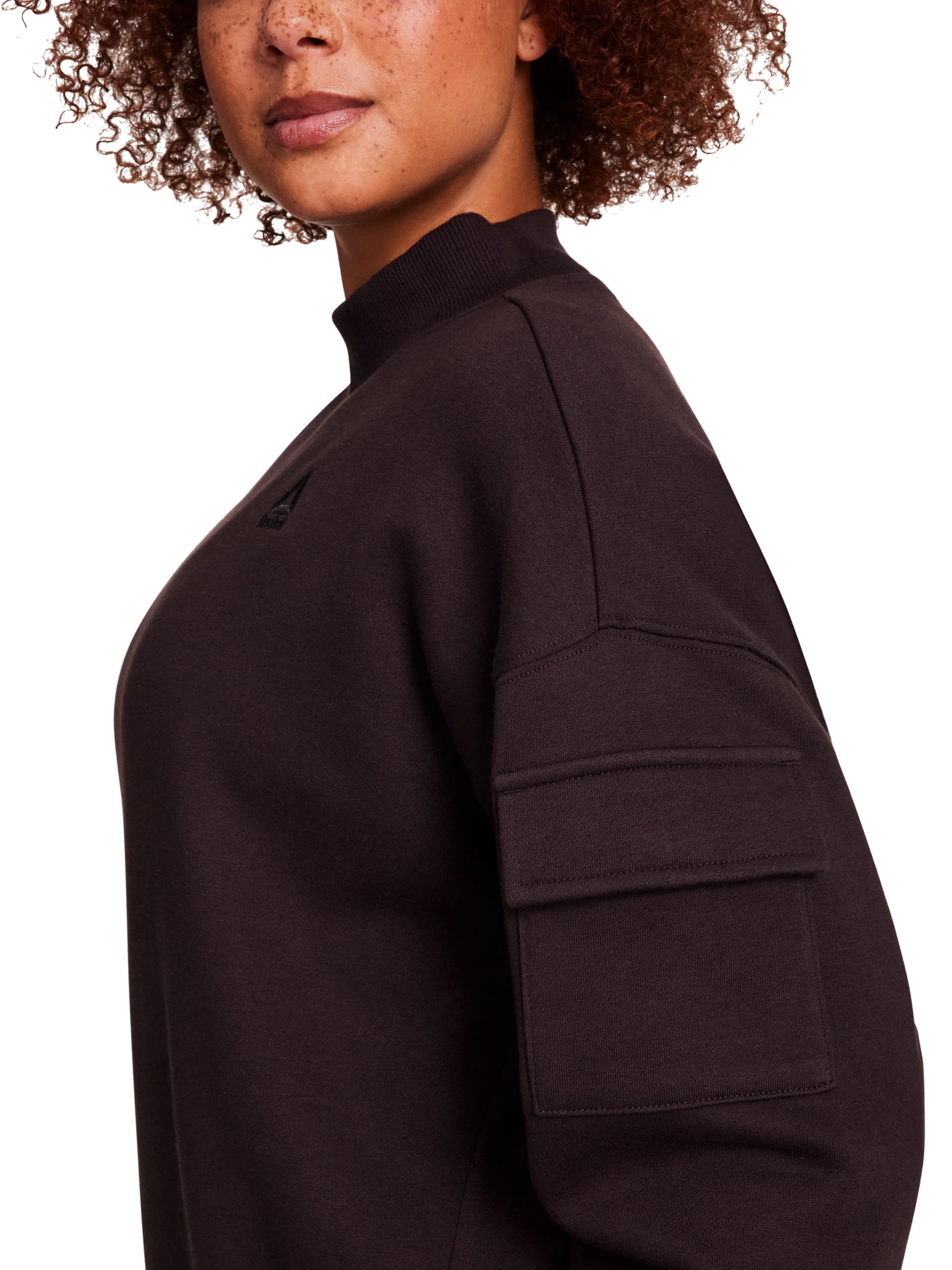 Reebok Women's & Women's Plus Transition Mock Neck Sweatshirt, Sizes XS-4X