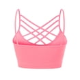 thumbnail image 4 of Made by Olivia Women's Front Triple Criss-Cross Bralette Seamless Sport Bra with Removable Pads, 4 of 4