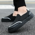 thumbnail image 3 of Mepaouo Mens Slip on Sneakers Canvas Loafers Shoes Comfortable Low Top Causal Dress Walking Flats Black 8, 3 of 8