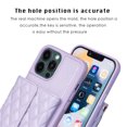 thumbnail image 6 of Dteck Crossbody Wallet Case for iPhone 14 Pro Max, RFID Blocking PU Leather Handbag Purse Flip Cover, Kickstand Folio Case with Card Slots Holder Detachable Lanyard Strap 5G 6.7 Inch, Lightpurple, 6 of 9