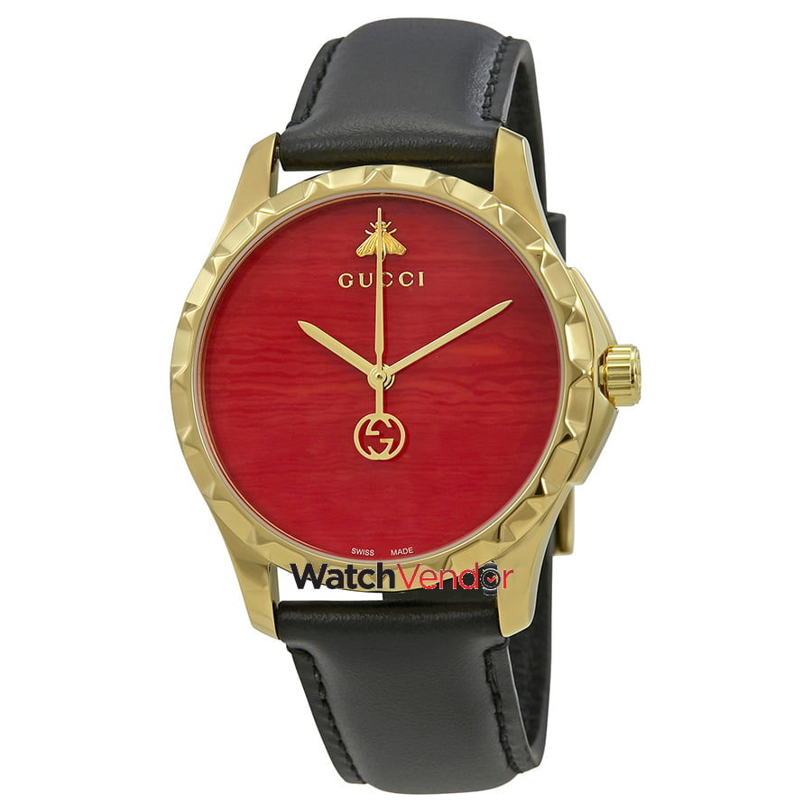 Gucci G-Timeless Coral Red Dial Men's 