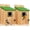 Green - 2 Pack, variant on 2 Pack Bird Houses for Outside - Cedar Bluebird Houses with Metal Predator Guard, Birdhouse for Wren Bluebirds Finches Swallows, Carbonized Wooden (Assembly Required)