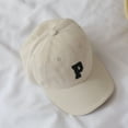 thumbnail image 1 of Summer Children‘s Hat Korean Version Simple Fashion Versatile Letter Cap Baseball Casual Solid Hat Black, 1 of 5