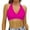 Hot Pink, variant on Women Lace Up Swimwear Tops Underwire Full Coverage Bikini Top Push Up Swim Crop Top Tie Back Bathing Suit Junior Bathing Suits Women Swim Dress with Short Womens Two Piece Swimsuits plus Size