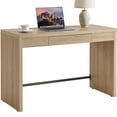 thumbnail image 5 of SICOTAS 47.4 inch Computer Desk with Drawer, Wood Writing Desk, Small Study Table for Home Office in Light Oak, 5 of 9