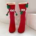 thumbnail image 5 of Aellinatey Novelty Cartoon Big Eyes Christmas Socks for Adults Kids Holiday Wear Stockings, 5 of 20
