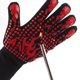 thumbnail image 3 of Guantes para Barbacoa YONGSHENG Aislamiento Térmico Altas Temperaturas Antideslizantes Rojo, 3 of 5