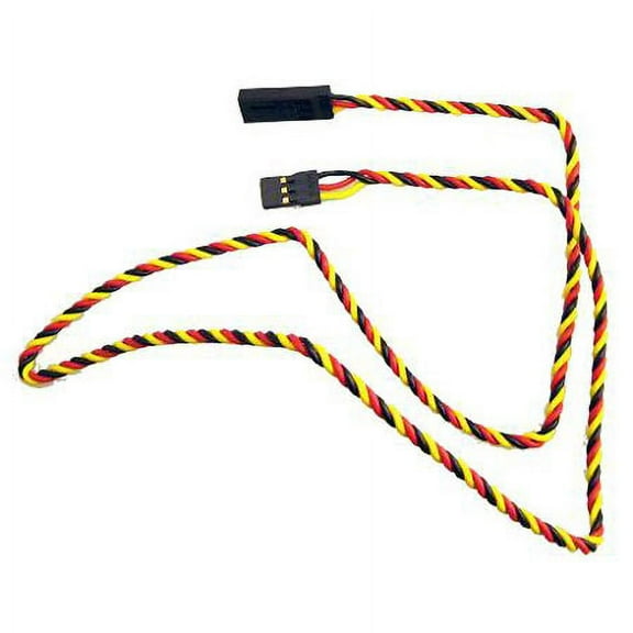 Hitec RCD Inc 12 Twisted Wire Aileron Extension HRC54610S Switches Servo wires & Extensions