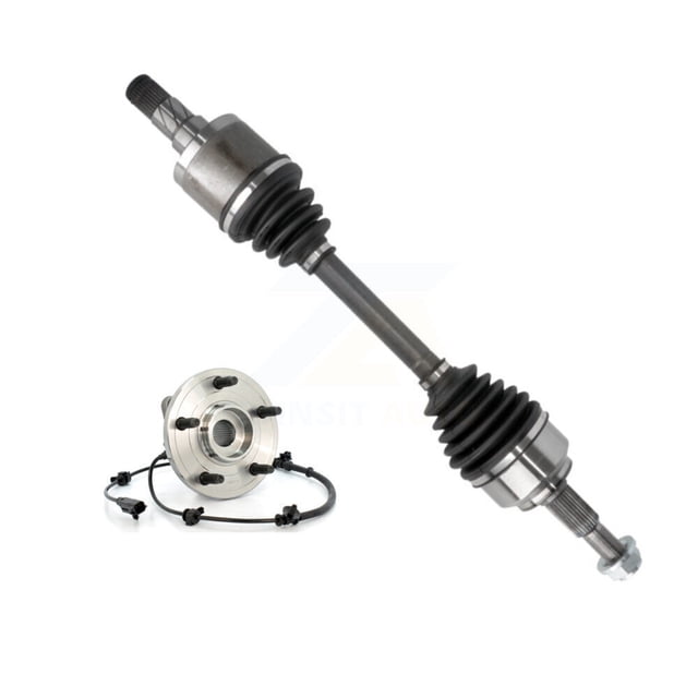 Kugel Front Left (Driver Side) CV Axle Drive Shaft and Complete Wheel Hub Bearing Assembly Kit for Car Jeep Grand Cherokee Commander w/Electronic Limited Slip Differential KN7-100006